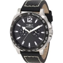Invicta Men's Specialty Multi-function Black Carbon Fiber Dial Black 10293