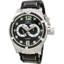 Invicta Men's Stainless Steel Corduba Quartz Day Date Rubber Carbon Fiber 0386