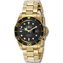 Invicta Pro Diver 200m Swiss Movement 23k Gold Plated Date Watch