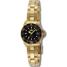 Invicta Pro Diver Gold-plated Black Dial Ladies Watch 8943