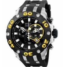 Invicta Scuba Specialty Reserve Chronograph Black And Yellow Mens Watch 0902