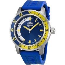 Invicta Signature II Blue Dial Blue Rubber Mens Watch 7461