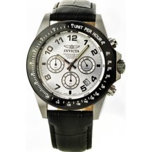 Invicta Speedway Leather Chronograph Mens Watch 10708
