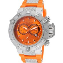 Invicta Watch 1378 Men's Subaqua/noma Iii Chronograph Orange Dial Orange