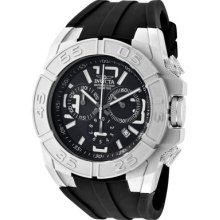 Invicta Watch ~ Men's Specialty Chronograph Black Dial Black Polyurethane