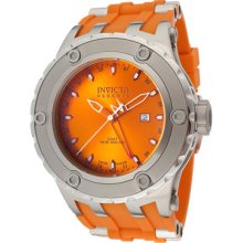 Invicta Watches Men's Subaqua/Reserve GMT Orange Dial Orange Polyureth