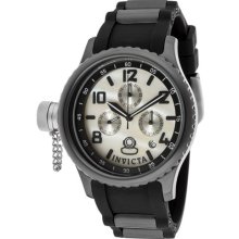 Invicta Watches Women's Russian Diver White MOP Dial Black Polyurethan