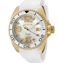 Invicta Women's Angel Collection Diamond Accented White Poly Watch 0497