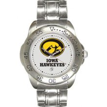 Iowa Hawkeyes Men's Sport ''Game Day Steel'' Watch Sun Time