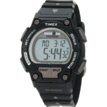 Ironman Men's Quartz Watch With Lcd Dial Digital Display And Black Resin Strap T5k556su