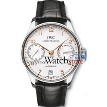 Iwc Iw500114 Portuguese Automatic Mens Watch Silver Dial Automatic 500114