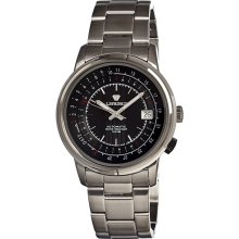 J Springs Black Dial Metal Silver Band Bea009-Blametsil Automatic Modern Classic Mens Watch Black Dial Metal Silver Band