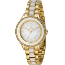Jacques Farel Womens Fashion Stainless Watch - Gold Bracelet - White Dial - JACFAG3231