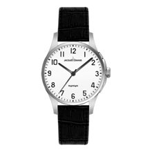 Jacques Lemans London 1-1550A Ladies Black Leather Strap Watch