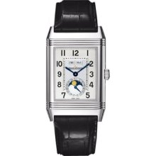 Jaeger Lecoultre Jlc Grand Reverso Calendar Silver Dial Mens Watch Q3758420