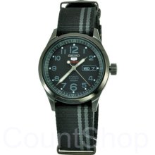 Japan Seiko 5 Black Sports Military Automatic Watch SRP277J1 SRP277