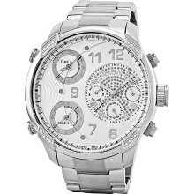 JBW G4 Multi-Time Zone Lifestyle Diamond Mens Watch J6248A