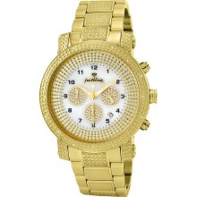 JBW Victor Chronograph Diamond Gold-Plated Mens Watch JB-8101-D