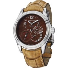 Jean Richard Watches Men's Bressel Brown Dial Tan Genuine Alligator Ta