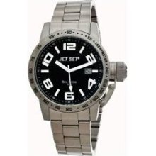 Jet Set San Remo Men's Watch in Silver with Black Dial