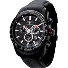 JG3700-31 Jorg Gray Mens Black Chronograph Watch