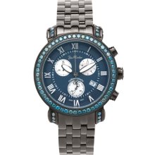 Joe Rodeo Classic JCL110 Blue Dial 5.50 ct Men's Diamond Watch