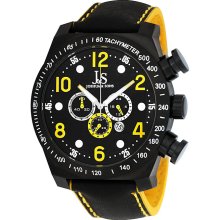 Joshua & Sons Men's Oversized Chronograph Stainless Steel Sport Watch