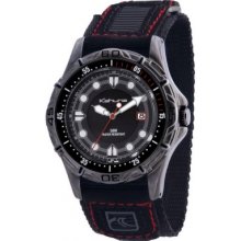 K5V-0002G Kahuna Mens Black Rip Strap Watch