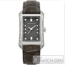 Karen Millen - Ladies Black Leather Strap Fashion Watch - Km111b