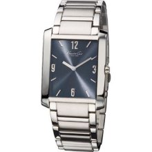 Kenneth Cole Watch New York Classic Stainless Steel Blue Bracelet New in Box