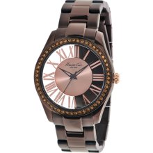 Kenneth Cole Women's KC4859 Brown Stainless-Steel Quartz Watch wi ...