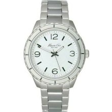 Kenneth Cole York Womens Silver Dial 3 Hand Quartz Stainless Steel Watch
