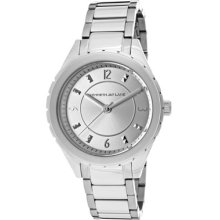 Kenneth Jay Lane Watches Women's Silver Sunray Dial Stainless Steel S