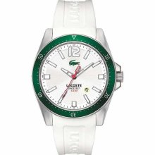 Lacoste Seattle White Silicone Mens Watch