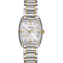 Ladies' Bulova Diamond Highbridge Two-tone Stainless Steel Watch