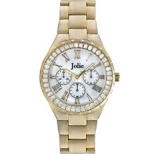 Ladies' Chronograph Watch with Crystal Baguettes