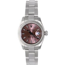 Ladies Datejust Rolex Watch Stainless Steel Automatic Winding 179174