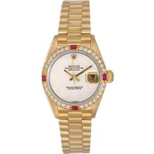 Ladies Diamond Rolex President Watch 69178