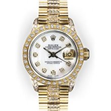 Ladies Mother of Pearl Dial Rolex Super President (413)