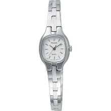Ladies Pulsar By Seiko Quartz Pph429 Silver Dial Stainless Steel Watch