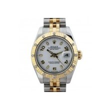 Ladies Rolex Datejust 179313 Factory 12 Diamond Bezel Watch