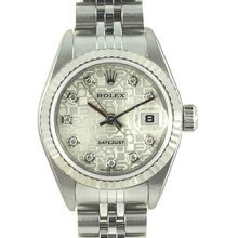 Ladies Rolex Datejust Watch 79174 Genuine Rolex Silver Jubilee Dial