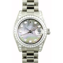 Ladies Rolex President Watch 179159 Mother-Of-Pearl Diamond Dial