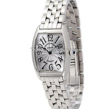 Ladies Small Franck Muller Cintree Curvex Steel 1752QZ Watch