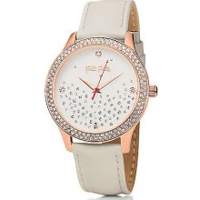 Ladies' Stardust Rose Gold & Patent Leather Watch