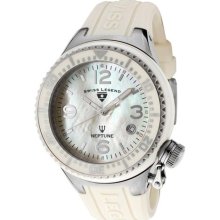 Ladies Swiss Legend Neptune Ceramic 11844-bgwsa Beige