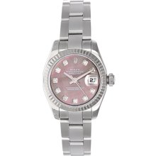 Ladies Used Rolex Watch Datejust 179174 Stainless Steel Automatic Wind