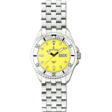 Ladies Women Sartego Spq87 Watch Quartz Yellow Dial Dive -