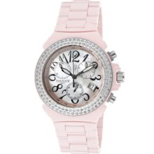 Lancaster Italy Watches Women's Diamond Chronograph Pink Dial Pink Hig