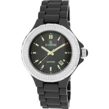 Le Chateau All Ceramic Condezza LC Collection Women's Watch 5862ws_blk